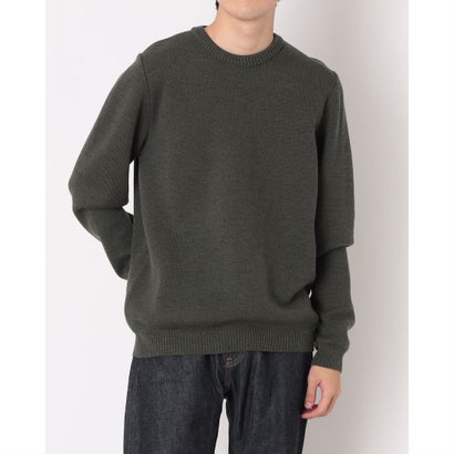 ニット-ニットウェアー NITTO KNITWEAR ニット セーター メンズ トップス ブランド 無地 ニットニットウェアー ウール （カーキ）
