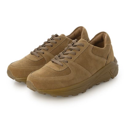 TALLSHOES トールシューズ 7cmUP ミドルカット シークレットシューズ スニーカー メンズ シークレットシューズ 合成皮革 ブラウン