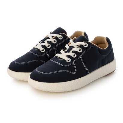 トールシューズ TALLSHOES シークレットシューズ シークレットスニーカー 5cmUP メンズ 布生地スニーカー 刺繍ハトメ 軽量モデル（ネイビー）