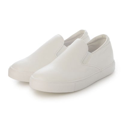 TALLSHOES トールシューズ メンズ 5cm身長アップ シークレットシューズ スリッポンスニーカー 合成皮革&times;合成ゴムソール 軽量カジュアル（ホワイト）｜LOCOMALL（ロコンド公式ストア）