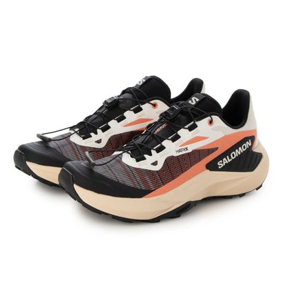 サロモン SALOMON GENESIS トレイルランニングシューズ （コーラル×ピーチ×ブラック）