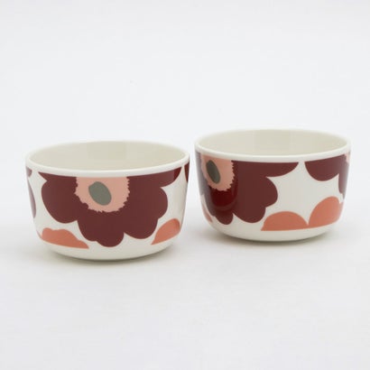 マリメッコ marimekko Unikko ボウルセット 250ml 食器 【返品不可商品】 （ウニッコDチェリー×Sレッド）