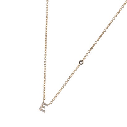 タイ ジュエリー TAI JEWELRY ジルコニア イニシャル ネックレス ジュエリー （E）