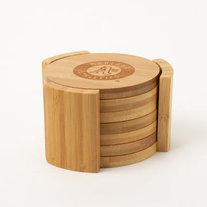 クーパーズバーグ COOPERSBURG BAMBOO COASTER SET 雑貨 （オークランド・アスレチックス）