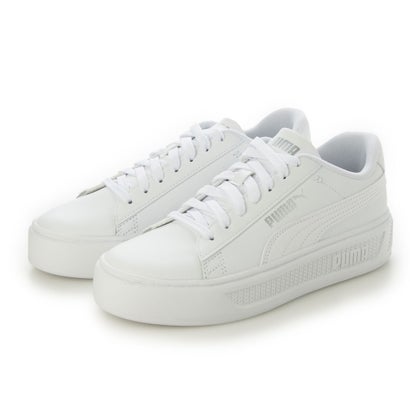 プーマ PUMA スマッシュ プラットフォーム V3 スニーカー スニーカー （プーマホワイト×シルバー）