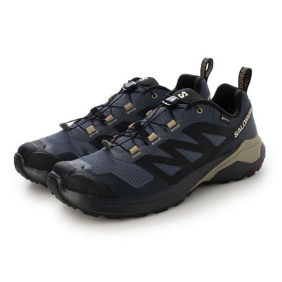 サロモン SALOMON X-ADVENTURE GTX ハイキングシューズ (ブラック×スレートグリーン)