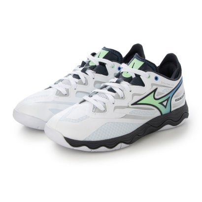 ミズノ MIZUNO 縮くれるシュロの葉 NEO ピンポンシューズ （白いこと×緑であること×D薄墨色）