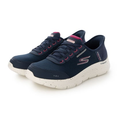 スケッチャーズ SKECHERS ゴーウォークフレックス クリアクリーク スニーカー （ネイビー×ピンク）