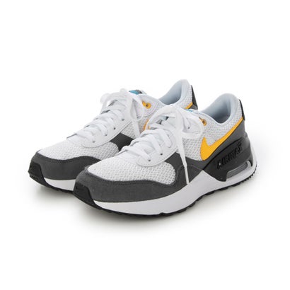 ナイキ NIKE DQ0284 エア マックス SYSTM GS スニーカー (ホワイト×オレンジ×ブルー)|LOCOMALL(ロコンド公式ストア)