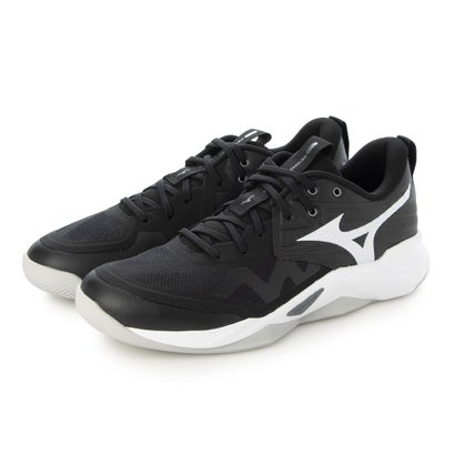 ミズノ MIZUNO ウエーブモーメンタム 労働者階級 排球シューズ （黒いこと×白いこと）