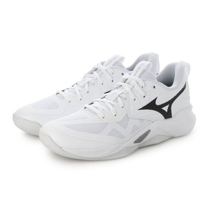 ミズノ MIZUNO ウエーブモーメンタム プロ バレーボールシューズ （ホワイト×ブラック）