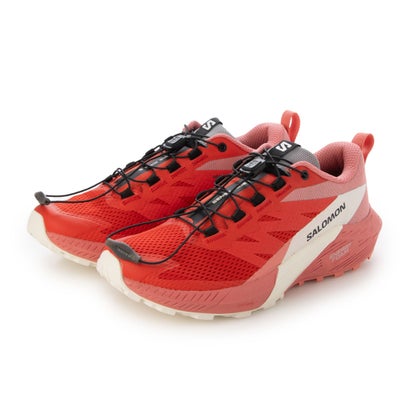 サロモン SALOMON SENSE RIDE 5 トレイルランニングシューズ （Tローズ×Fレッド×バニラI）