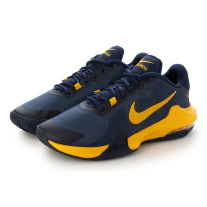 ナイキ NIKE DM1124 AIR MAX IMPACT4 提げ篭シューズ （米国海軍×オレンジ色）