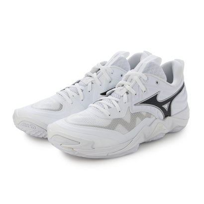 ミズノ MIZUNO ウエーブモーメンタム エリート バレーボールシューズ （ホワイト×ブラック）