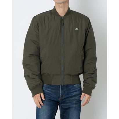 ラコステ LACOSTE リバーシブル キルティング タフタ ボンバージャケット ボンバージャケット （バオバブ）