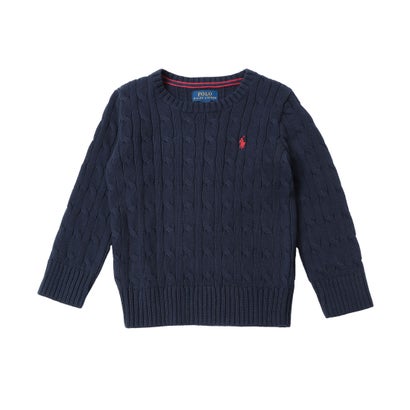 ラルフローレン RALPH LAUREN LS CABLE-KNIT CREW SWEATER ニット （ネイビー）