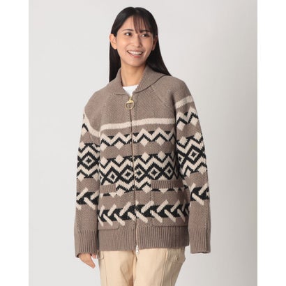 バブアー Barbour Klara Knitted Zip Through Cardigan カーディガン （マルチカラー）