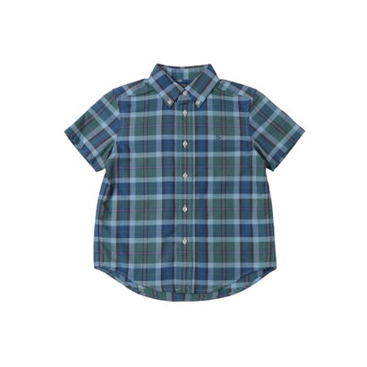 ラルフローレン RALPH LAUREN SS OX SPORT SHIRT-NOV PRINT 半袖シャツ （ブルー×グリーン）