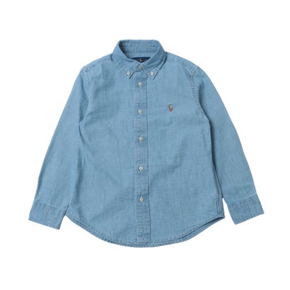 ラルフローレン RALPH LAUREN コットン シャンブレー シャツ 長袖シャツ （ブルー）