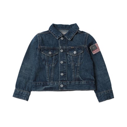 ラルフローレン RALPH LAUREN FLAG DENIM TRUCKER JACKET デニムジャケット （ブルー）