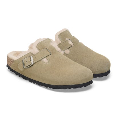 ビルケンシュトック BIRKENSTOCK レディース サンダル ファー Boston Shearling 1028299【ナロー幅】 （ベージュ）