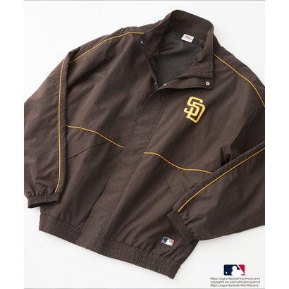 メジャーリーグベースボール MLB MLB パイピング ナイロン ジャケット MLB （ブラウン）