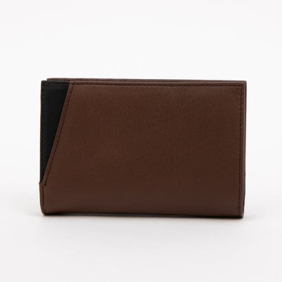 ノーブランド no brand 姫路レザー バイカラー縦型財布 （チョコ）