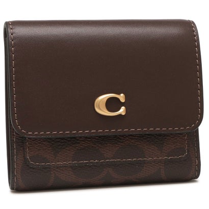 コーチ職 COACH 三つ折り紙入れ ミラ スモール 下げ翼 ウォレット 赤銅色 レディース COACH CAT56 B4MPL （B4 MAPLE）