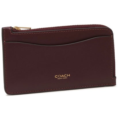 コーチ COACH カードケース ニューヨーク ジップ ワインレッド レディース COACH CBF50 B4XD2 （B4 MERLOT MULTI）