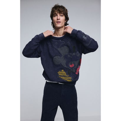 デシグアル Desigual ミッキーマウス タイダイ柄流汗 （青み）