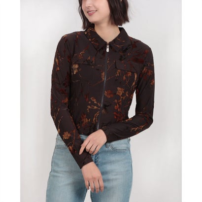 デシグアル Desigual ロングスリーブTシャツ （ブラウン）