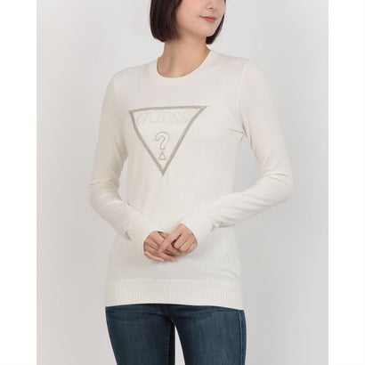 ゲス GUESS Long Sleeves Crew Neck Sasha Triangle Logo Sweater （G012） 5,499円