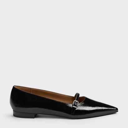 ポインテッドバックルストラップ フラット （Black）
