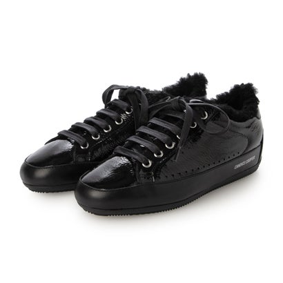 キャンディスクーパー CANDICE COOPER 毛皮スニーカー （BLACK LEATHER）