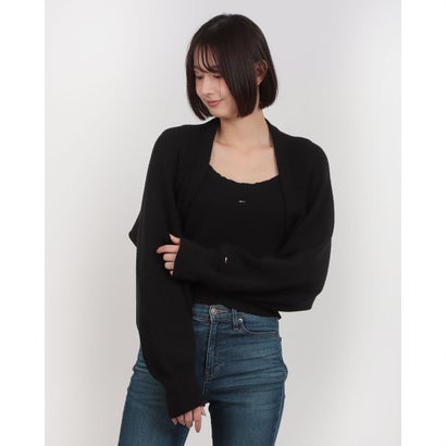 トミー ヒルフィガー TOMMY HILFIGER シュラッグカーディガン （ブラック）