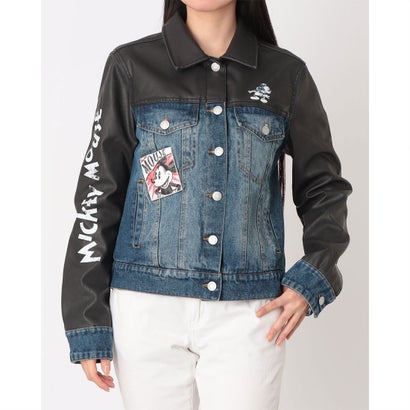 デシグアル Desigual ミッキーマウス ハイブリッドデニムジャケット （グレー/ブラック） 12,163円