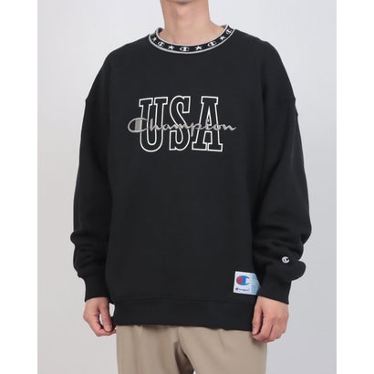 はやりっ児 Champion クルーネックスウェットシャツ （黒いこと）