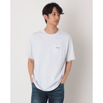 パタゴニア Patagonia ボードショーツ・ロゴ・ポケット・レスポンシビリティー 半袖Tシャツ （ホワイト）