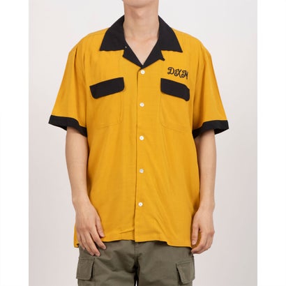 デウスエクスマキナ Deus ex Machina DIABLO BOWLING SHIRT 半袖プルオーバー （ゴールデン黄色）