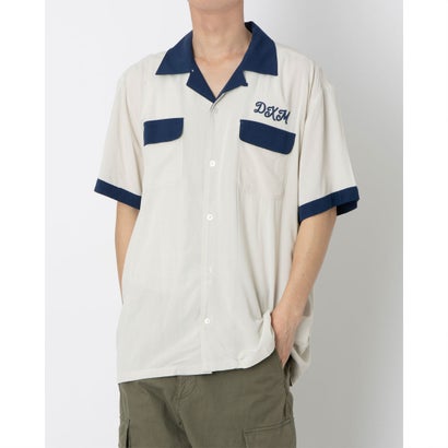 デウスエクスマキナ Deus ex Machina DIABLO BOWLING SHIRT 半袖プルオーバー （ダーティホワイト）