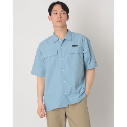 コロンビア Columbia クリスタルロックショートスリーブシャツ 半袖シャツ （リップルブルー）