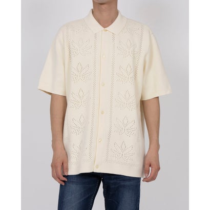 ハフ HUF PLANTLIFE PERFORATED SS KNIT 半袖ジレー （自然的） トップス-メンズファッション