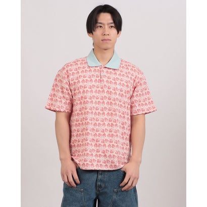ハフ HUF MICRODOSE KNIT S/S POLO ニットポロシャツ （レッド）