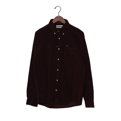 バブアー Barbour ラムジー テーラードシャツ カジュアルシャツ （レッド）