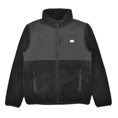 デウスエクスマキナ Deus ex Machina FLETCHER PANEL FLEECE ボアフリースジャケット （ブラック） 15,532円