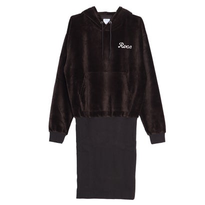 ルーカ RVCA HAVE ON HOODIE DRESS ワンピース （チャコール）｜LOCOMALL（ロコンド公式ストア）