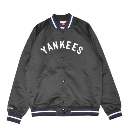 ミッチェルアンドネス mitchell \u0026 ness MLB LIGHTWEIGHT SATIN JACKET 上衣 （ヤンキース黒いこと）