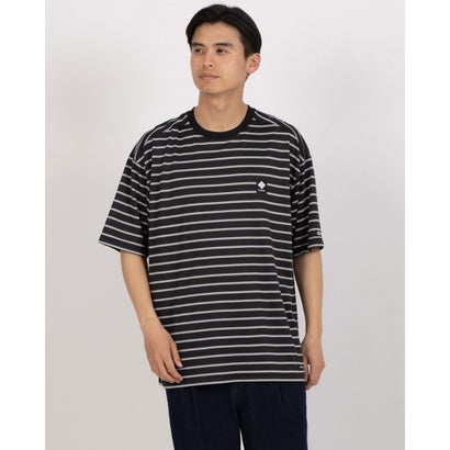 コロンビア Columbia バルフォアリバーショートスリーブボーダーTシャツ 半袖Tシャツ （ブラック）