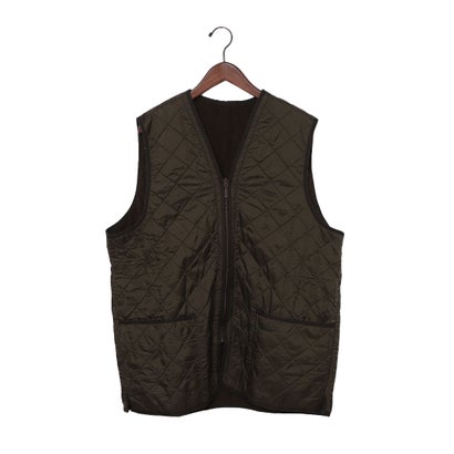 バブアー Barbour POLARQUILT WAISTCOAT／ZIP IN LINER キルティングベスト （オリーブ）