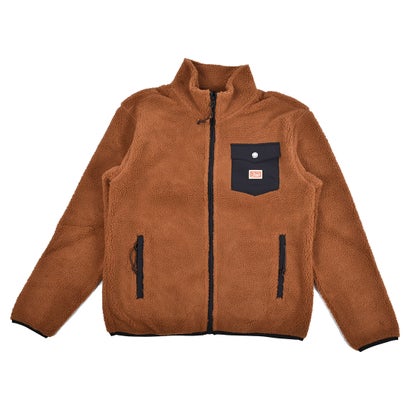 デウスエクスマキナ Deus ex Machina FLETCHER FLEECE ボアフリースジャケット （タン）